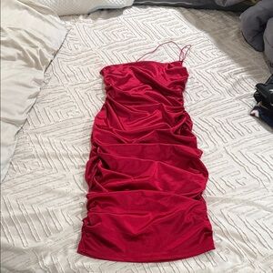 Windsor Scarlet Ruched Dress